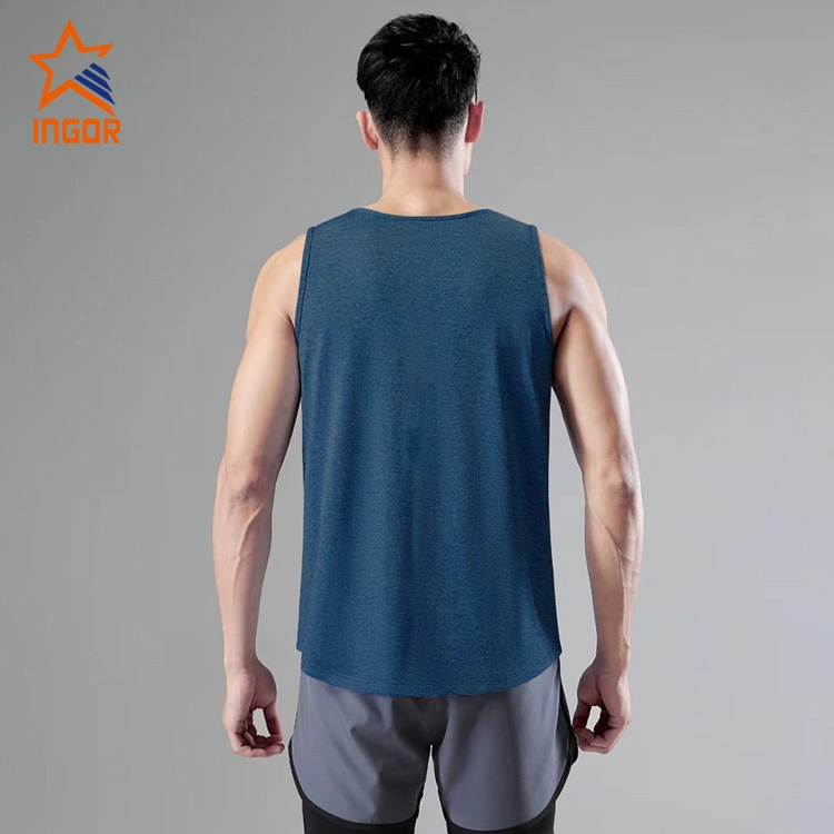 Ingorsports Gym Wear Manufacturers Custom Activewear Sports Vest Men′s Fitness Training Moisture-Wicking Men′s Loose Quick Dry Vest