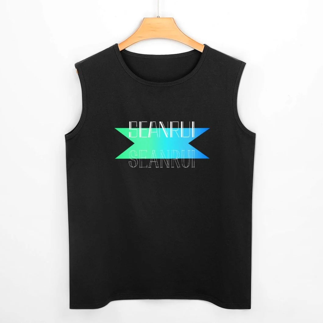 Sleeveless Men′s T Shirts Dropped Armhole Cotton Tank Tops Plain Custom Gym Vests