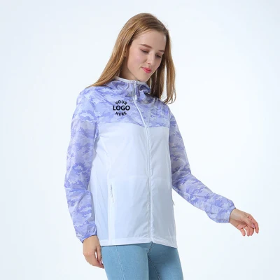 Chaquetas impermeables para correr, protección solar a prueba de rayos UV, prendas de vestir Unisex, chaqueta deportiva para senderismo, chaqueta Softshell, venta al por mayor, Anti-UV