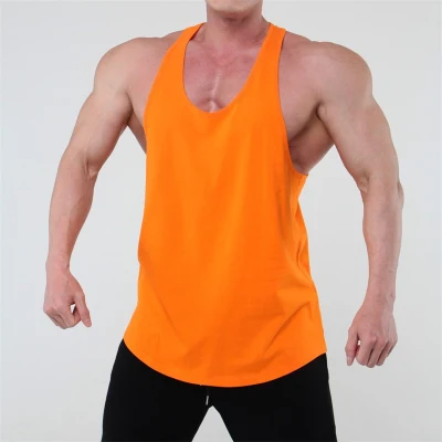 2022 Summer Blank Tank Top Hombres Sexy Stringer Gym Muscle Sport Hombres Chalecos